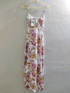 Off White Newme Floral Maxi Dress