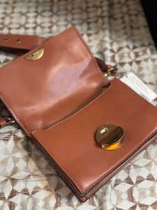 Charles &amp; Keith Metallic Accent Push Lock Bag New