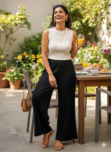 Chic Plisse Flow: Your Day-to-Night Muse 🖤✨