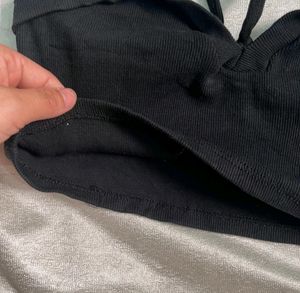Black  Crop Top