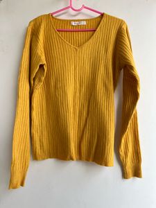 Yellow Colour Ladies Sweater