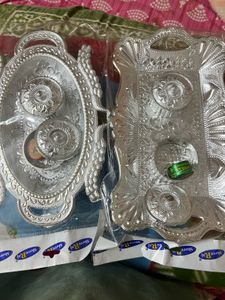 Silver Plated Pooja Thali Set