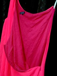 Hot Pink One Shoulder Tank