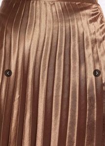 elegant COPPER Pleated Skirt, used only once