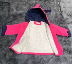 Pink Bunny Ears Baby Coat