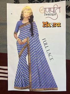 Elegant Striped Saree