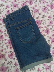 Double Two High Waisted Denim Shorts