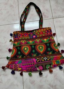 Rajasthani Embroidered Tote Bag