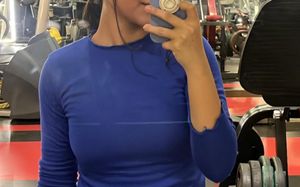 Blue Long Sleeve Top
