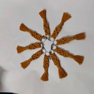 Handmade Macrame Keychain Tassels