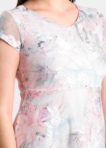 Pastel Floral A-Line Dress – Gently Used, Excellen