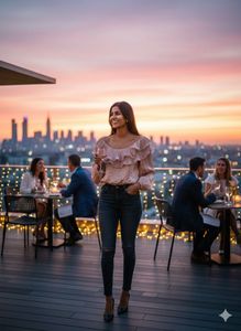 🌸ZARA Premium Ruffle Dream!|Whisper Bloom Blouse✨