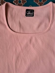 Peachy Pink Crop Top