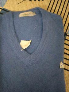 Blue V-Neck Sweater