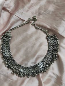 Oxidized Silver Necklace