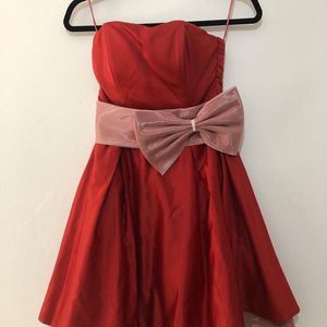 Cute bow, mini Dress