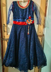 Elegant Navy Blue Gown