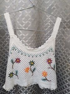 Crochet Floral Tank Top