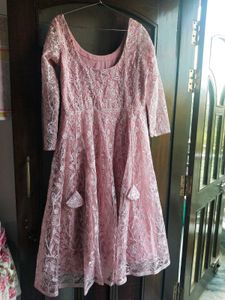 Embroidered Anarkali Suit Set