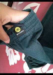 Beewakoof Black Elastic Waist Pants