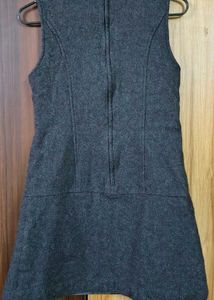 Cute Gray Sleeveless Mini Dress