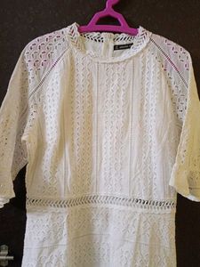 Cute White Broderie Anglaise Dress