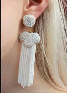 Handcrafted Beaded Dropped Earrings