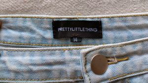 Light Blue Cargo Denim Shorts