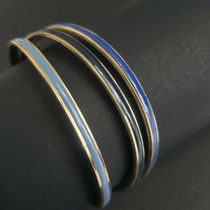 Blue Tricolour Bangle Stack