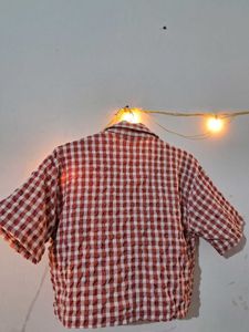 Red Gingham Crop Top