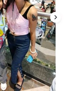 Stylish Side Button Denim Jeans
