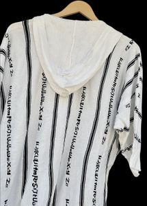 Black And White Hoodie