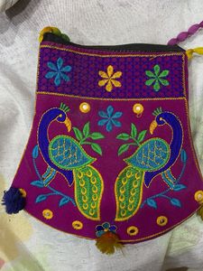 Embroidered Sling Bag