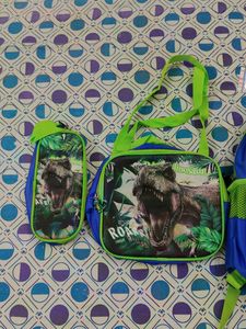 Dinosaur Backpack &amp; Lunchbox Set