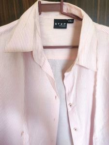 Stoppers Stop Ladies Formal Striped Shirt