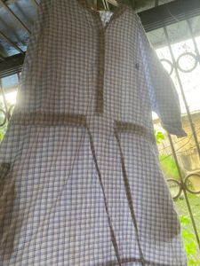 Checkered Midi Dress Large
