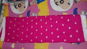 Pink Embroidered Hakoba Cotton Saree