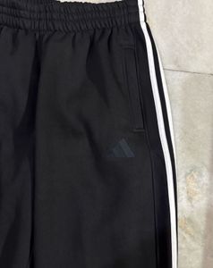 Adidas Black 3 Stripes Straight Fit SweatPants