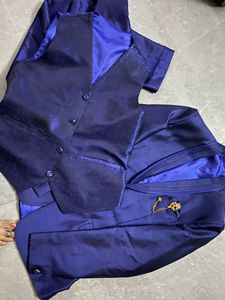 Three Piece coat pant Royal Blue Colour