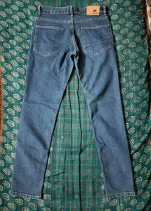 Navy Blue Straight Fit Jeans For Women