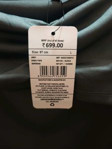 Shein Grey Off-Shoulder Long Sleeve Top