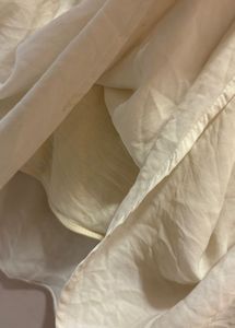 Bershka White Flowy Top