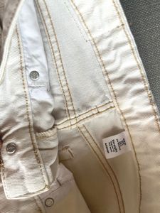 White Straight Leg Jeans