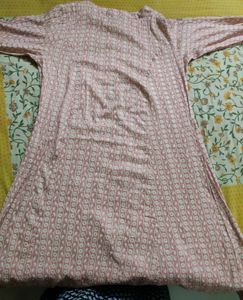 Peach Colour A Line Kurta