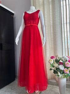 Luxury Shimmery  Red Gown