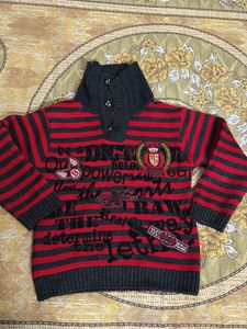 Boy's Striped Knit Sweater