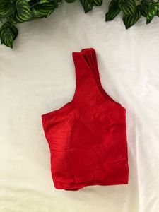 Red Sleeveless Princess Cut Blouses(Women’s)