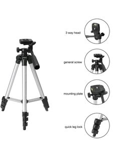 Tripod (Black, Supports Up to 3000 g)