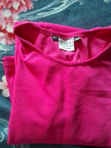 Pink Fitted Midi Dress