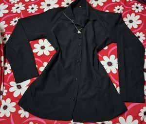 Black Button-Down Dress
